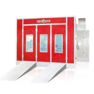 Porte de cabine de peinture automobile pour camions, certifiée CE, avec brûleur <span class=keywords><strong>diesel</strong></span> Riello, éclairage LED, capable de cuisson, pour la peinture automobile - Product Image 6