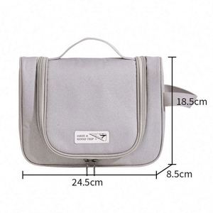 Nouvelle conception de trousse de maquillage suspendable, trousse de toilette, sac de rangement pour cosmétiques de voyage avec poignée et compartiments - Product Image 2