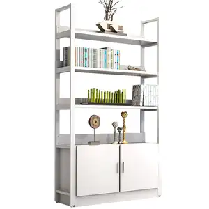 Modern desktop book shelf school wooden bookcases living room display racks