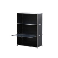 Armoire de rangement modulaire personnalisable haut de gamme en métal pour bureau et salon, combinaison de modules d'étagères
