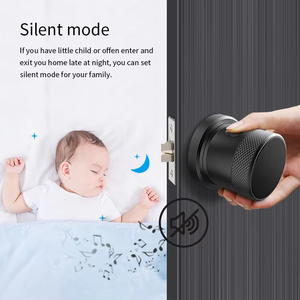 Tuya ứng dụng tương thích kỹ thuật số Knob khóa màn hình cảm ứng thẻ/Đầu đọc dấu vân tay cho gỗ nhôm cửa thép bao gồm thẻ nhớ - Product Image 6