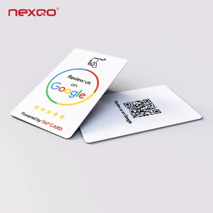 Googleリンク用のカスタマイズされたオフセット印刷13.56MhzRFID NFC名刺GoogleレビューNFCカード