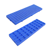 Palette de sol en plastique HUADU écologique, à 4 voies, étanche, simple face, pour entrepôt, charge dynamique de 200 kg pour le transport de marchandises