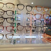 Présentoir de lunettes de soleil plastique de comptoir 10 paires d'étagère de lunettes support de support de lunettes de soleil cadre support d'affichage