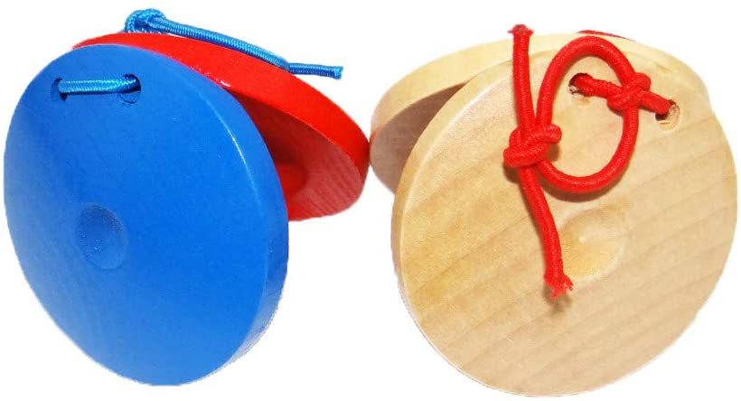 Nacchere In Legno Per Bambini – Strumento Musicale A Percussione, Giocattolo Educativo Per Ritmo E Coordinazione, Adatto A Scuola E Spettacoli