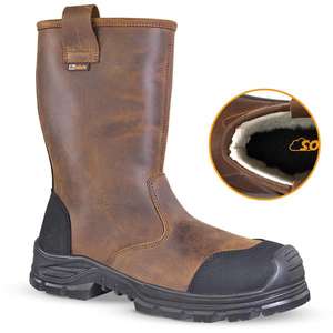 JALLATTE - 00JJE45-44 Bota DE SEGURIDAD marrón/negra JALCYPRESS B SAS S3 CI SRC - EAN 8033546323212 BOOTS - Product Image 1
