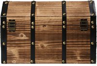 Coffre de rangement en bois vintage extra large pour organiser les vêtements, les linge et les articles saisonniers, boîte en bois élégante, artisanat en bois