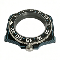 Boîtier en céramique noire, module de rechange, mouvement automatique, pièces de montre