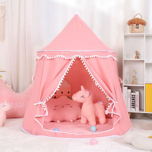 Tente de jeu pliable pour enfants, château de princesse, tente de jeu portable pour l'intérieur et l'extérieur, teepee, <span class=keywords><strong>jouet</strong></span> pour garçons et filles, cadeau - Product Image 4