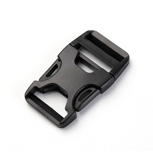 Nylon Buckle Bag Accessory 25mm Inner Diameter <b>Black</b> Plastic Backpack Safety Buckle Webbing Waist <b>Harness</b> Clip - Product Image 2