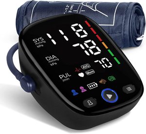Manchette de tensiomètre par <span class=keywords><strong>balance</strong></span> avec brassard de bras supérieur, compteur de BP intelligent numérique avec grand écran - Product Image 1