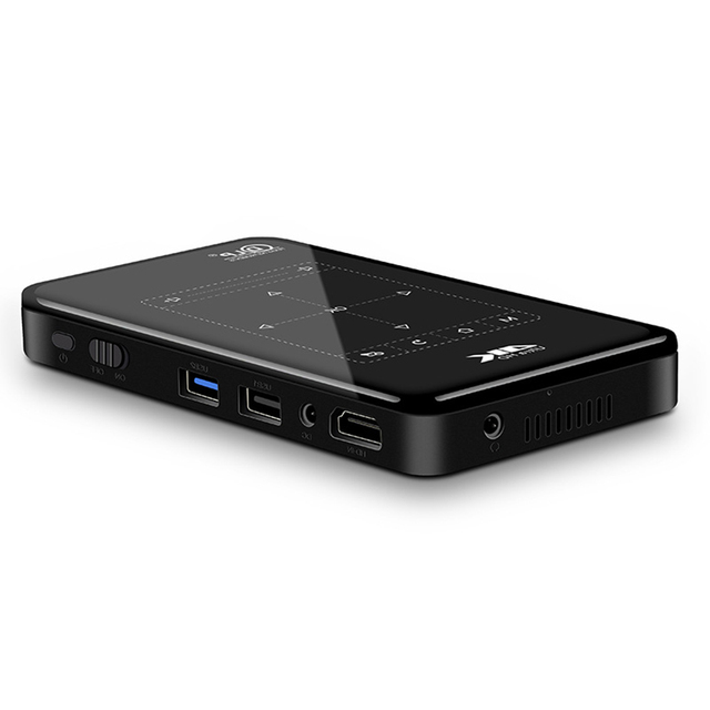 4500mAH Battery Powered Touch-Key Controlled Outdoor MINI Portable Multimedia DLP MINI Projector With Built in Loud Speaker