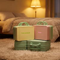 Sac de toilette étanche en ABS de 14 pouces avec fermeture éclair et poignée souple, design personnalisé, couleur bonbon, trousse de voyage pour femmes