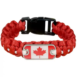 Ensemble de bijoux personnalisés avec drapeau canadien, bracelet, collier, boucles d'oreilles, accessoires décoratifs, adaptés aux cadeaux de vacances, ensemble de bijoux tendance pour femmes - Product Image 3
