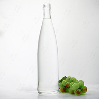 Échantillon gratuit 750 ml Boissons gazeuses haut de gamme Eau minérale française evian Bouteille en verre pour l'utilisation des boissons