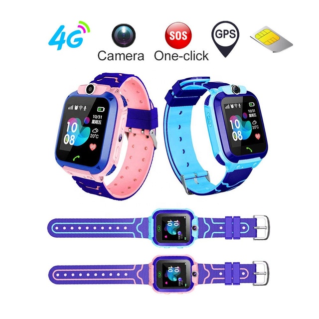Q12 Kids Smart Watch with Sim Card IP67 Waterproof Sos Camera Smartwatch Phone GPS tracker Watch for Children