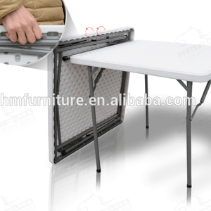 Mesa cuadrada plegable de plástico, 87cm - Product Image 3