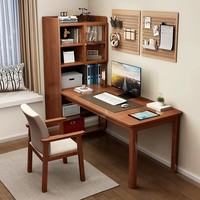 Bureau d'ordinateur portable et table d'étude en bois de chêne massif moderne avec console sculptée à la main chinoise, 8 tiroirs, écologique et durable