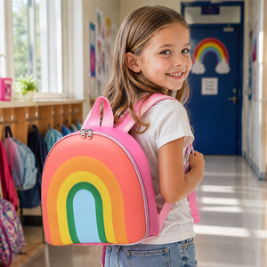 Zaino per Bambini 3D a Forma di Arcobaleno, Impermeabile in PVC, per <span class=keywords><strong>Asilo</strong></span> e Scuola, per Bambini e Bambine di 3-5 Anni - Product Image 5