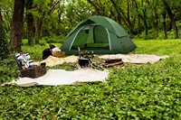 Petite tente de camping imperméable d'une chambre pour 2 personnes Tente facile à monter pour les aventures en famille