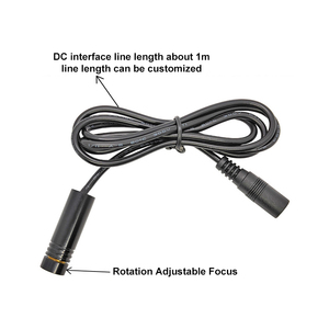 12X40mm 650mm 5mw <b>12V</b> Voltage Adjustable Red Spot Shaped Laser Positioning Lamp Emitter Laser Module - Product Image 3