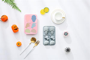 Moldes de Silicona con Temática de Halloween para Pasteles, Reutilizables, de Grado Alimenticio, Lindos Moldes Magnéticos de Silicona para Chocolate, Dulces y Hielo - Product Image 6