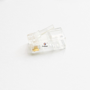 Conector RJ45 Cat 6 de 0.45mm, <span class=keywords><strong>adaptador</strong></span> de <span class=keywords><strong>jack</strong></span> de 3.5mm <span class=keywords><strong>a</strong></span> RJ11, enchufe modular Cat6 - Product Image 1