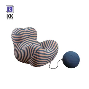 Цветной одинарный диван-стул из Литой пены, расслабляющий диван, тканевый стул-мешок