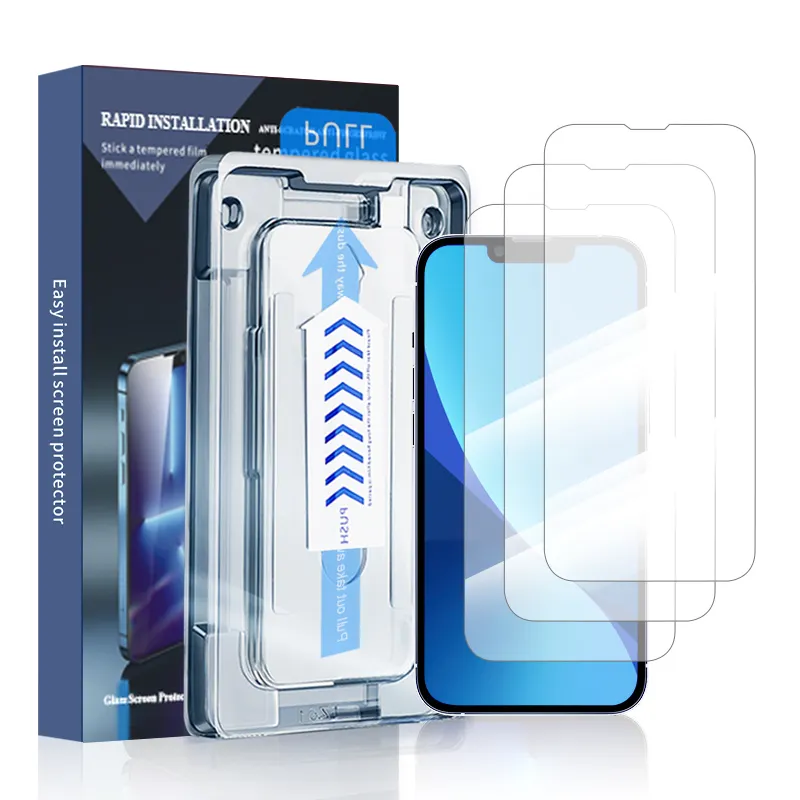 Prime magic john screen protector for iphone 11 12 13 14 pro max , 3 pack dust-free film for iphone protector de celular