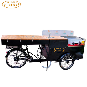 Bicicleta de tres ruedas para perro caliente, hamburguesa móvil, coche, aperitivos - Product Image 6
