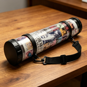 Tube de rangement portable en plastique transparent avec sangle d'épaule, anti-écrasement, pour tapis de jeu, tapis de souris et emballage de posters - Product Image 1