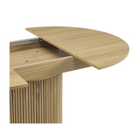 Runder Esszimmertisch Platzsparendes 4/6-Sitzer Design Esstisch Holz-Dinertisch Ausziehbar