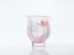 Ensemble de tasses à thé en forme de fleur en verre de cristal gravé à la main pour la décoration de la maison et la collection de thé de l'après-midi - Product Image 4
