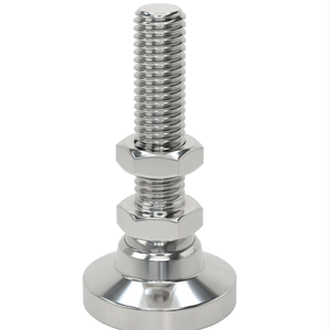 <span class=keywords><strong>Pieds</strong></span> de réglage réglables en acier inoxydable, personnalisés, zingués, pour mobilier d'hôpital et d'extérieur, qualité industrielle supérieure - Product Image 1