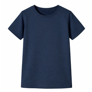 Set di 3 <span class=keywords><strong>T</strong></span>-<span class=keywords><strong>Shirt</strong></span> Casual per Ragazzi in 100% Cotone, Collo Tondo, Manica Corta, Traspiranti, Blu Navy, Bianco e Grigio, per 4-13 Anni - Product Image 4