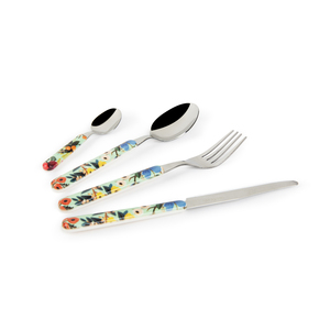 Set di posate in acciaio inossidabile Excelsa multicolore da 24 pezzi per feste - Product Image 1