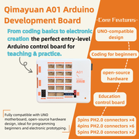 Qimayuan A01 para Placa de Desarrollo ATmega328P, Shield de Expansión de Microcontrolador 3.3V-5V para Proyectos de Hardware de Código Abierto