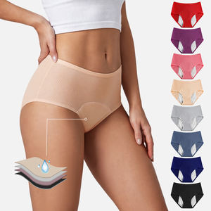 Bragas Menstruales OEM de Cintura Media, Transpirables, de Nailon y Algodón, a Prueba de Fugas, <span class=keywords><strong>Sin</strong></span> PFAS, para Mujeres y Niñas - Product Image 1