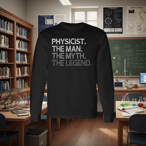 T-shirt a maniche lunghe del fisico The Man The Myth The Legend - Product Image 3