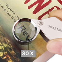 Portable Folding Triplet Jewelry Loupe 10x 20x 30x Magnifying Glass Pocket Size Diamond Magnifier Jewelry Tools Equipment