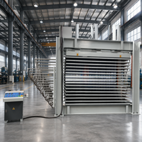 Presse à chaud hydraulique pour le laminage de placages pour panneaux MDF et panneaux décoratifs