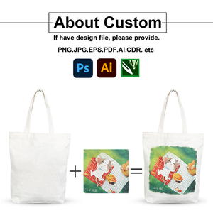 Bolsas de Compras Personalizadas al por Mayor, Bolsa de Tela de Lona, Bolsa de Mano de Algodón, Bolsas de Compras Reutilizables Personalizables con Logotipo Impreso - Product Image 3