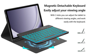 Tùy Chỉnh Từ Có Thể Tháo Rời 7 Màu Backlit Bàn Phím Không Dây Trường Hợp Đối Với Samsung <span class=keywords><strong>Galaxy</strong></span> <span class=keywords><strong>Tab</strong></span> A11 + A11 Cộng Với <span class=keywords><strong>2025</strong></span> A9 Cộng Với 11Inch 2023 - Product Image 3
