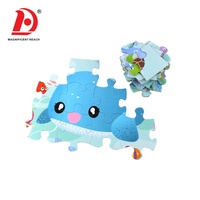 HUADA Mainan Pendidikan Anak-anak, Jigsaw Puzzle Kardus Gaya Hewan Dunia Laut 2021 35 Buah