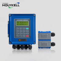 Medidor de Flujo Ultrasónico No Invasivo Holykell con Transductor de Abrazadera para Agua Reciclada y Efluentes