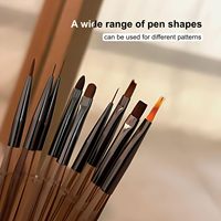 Lalasis marque privée logo personnalisé vente en gros de vernis à ongles diy outils peinture dessin sculpture stylo manucure brosse ensemble