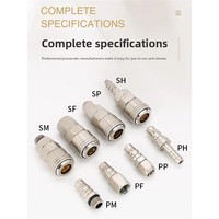 Connecteur rapide autobloquant de type C compresseur d'air pneumatique et accessoires de pompe raccords de tuyau d'amarrage de tuyau d'air mâle femelle