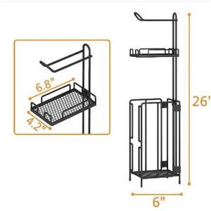 Portarrollos de Papel Higiénico de Hierro Forjado, Vertical, de Pie, Diseño Moderno, Ecológico, para Hotel, Baño, Cocina - Product Image 2