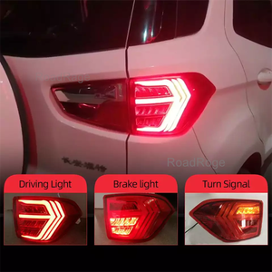 Feu arrière à LED pour Ford <span class=keywords><strong>Ecosport</strong></span> 2013-2019 Feu arrière de voiture à lentille <span class=keywords><strong>rouge</strong></span> avec fonctions de freinage et marche arrière - Product Image 2