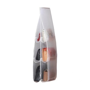 Household bag storage <b>hanging</b> bag, double-sided multi-layer storage dustproof bag, <b>hanging</b> foldable leather bag organizer. - Product Image 4